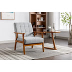 Tufted Accent Chair with Solid Wood Frame, 30.71"H x 25.39"W x 28.74"D