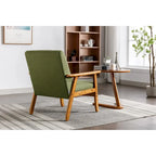 Tufted Accent Chair with Solid Wood Frame, 30.71"H x 25.39"W x 28.74"D