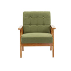 Tufted Accent Chair with Solid Wood Frame, 30.71"H x 25.39"W x 28.74"D