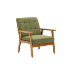 Tufted Accent Chair with Solid Wood Frame, 30.71"H x 25.39"W x 28.74"D