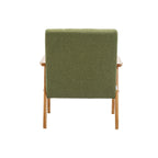 Tufted Accent Chair with Solid Wood Frame, 30.71"H x 25.39"W x 28.74"D