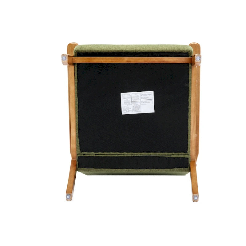 Tufted Accent Chair with Solid Wood Frame, 30.71"H x 25.39"W x 28.74"D