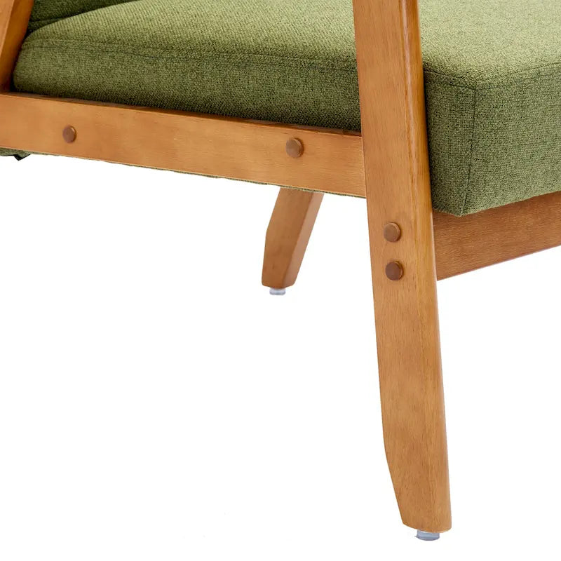 Tufted Accent Chair with Solid Wood Frame, 30.71"H x 25.39"W x 28.74"D