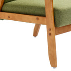 Tufted Accent Chair with Solid Wood Frame, 30.71"H x 25.39"W x 28.74"D