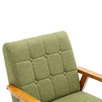 Tufted Accent Chair with Solid Wood Frame, 30.71"H x 25.39"W x 28.74"D