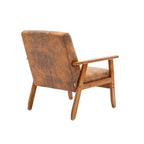 Tufted Accent Chair with Solid Wood Frame, 30.71"H x 25.39"W x 28.74"D