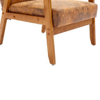 Tufted Accent Chair with Solid Wood Frame, 30.71"H x 25.39"W x 28.74"D