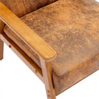 Tufted Accent Chair with Solid Wood Frame, 30.71"H x 25.39"W x 28.74"D