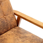 Tufted Accent Chair with Solid Wood Frame, 30.71"H x 25.39"W x 28.74"D