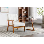 Tufted Accent Chair with Solid Wood Frame, 30.71"H x 25.39"W x 28.74"D
