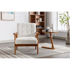 Tufted Accent Chair with Solid Wood Frame, 30.71"H x 25.39"W x 28.74"D