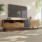 TV Stand for TVs Up to 80", Media Console with Drop-Down Doors and Drawers – 70.9"W x 15"D x 19.7"H