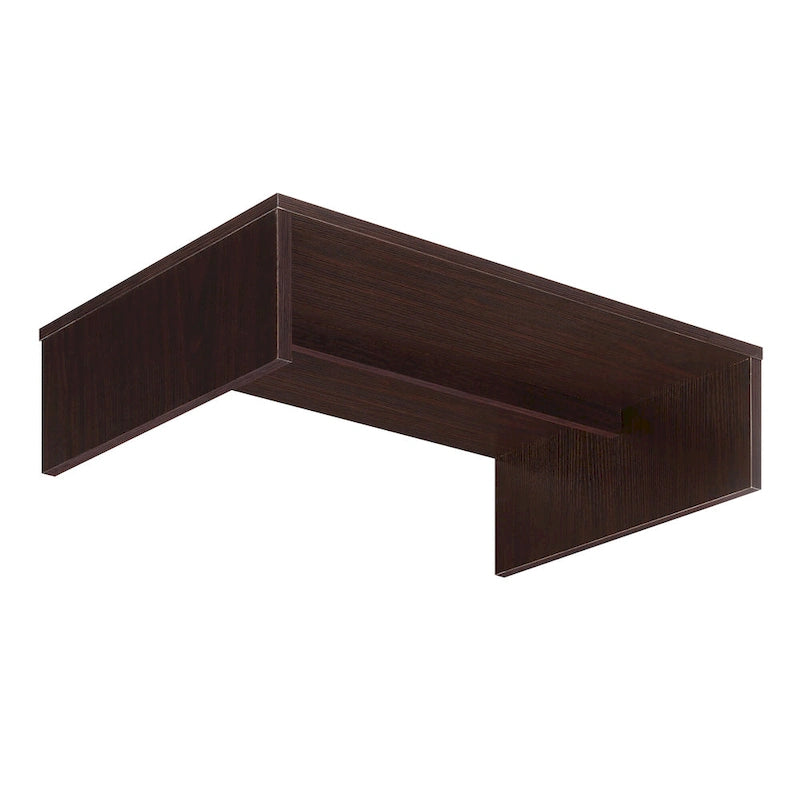 L-Shaped Corner Desk with Storage Shelves, 55"x55" Work Surface, Multiple Colors