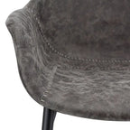 Upholstered Dining Arm Chair with Metal Legs, Set of 2 – 24.5"D x 25.2"W x 33"H