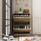 2-Tier Shoe Cabinet, 18mm Particleboard with PVC Edge Banding