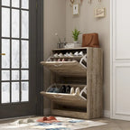 2-Tier Shoe Cabinet, 18mm Particleboard with PVC Edge Banding