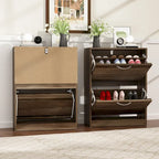 2-Tier Shoe Cabinet, 18mm Particleboard with PVC Edge Banding