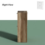 2-Tier Shoe Cabinet, 18mm Particleboard with PVC Edge Banding