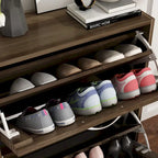 2-Tier Shoe Cabinet, 18mm Particleboard with PVC Edge Banding