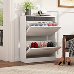 2-Tier Shoe Cabinet, 18mm Particleboard with PVC Edge Banding