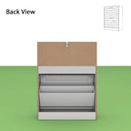 2-Tier Shoe Cabinet, 18mm Particleboard with PVC Edge Banding