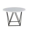  Ranger White Marble Top Round Dining Table