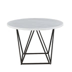  Ranger White Marble Top Round Dining Table