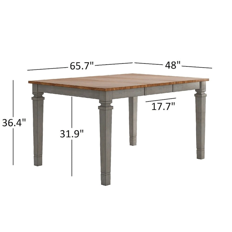 Wood Counter Height Dining Table