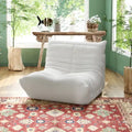Upholstered Sofa Set with Ottoman, Beige Fabric – Single Sofa / Loveseat / Couch / Ottoman