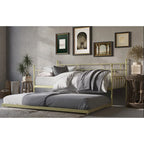 Twin Metal Daybed with Pull-Out Trundle, Multiple Colors