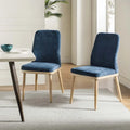 Mid-century Modern Upholstered Dining Chair Set of 2