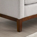 Upholstered Bench with Fluted Wood Legs and Foam Cushion, Multiple Colors