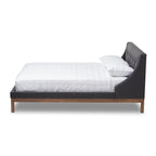Contemporary Fabric Platform Bed