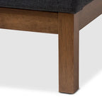 Contemporary Fabric Platform Bed