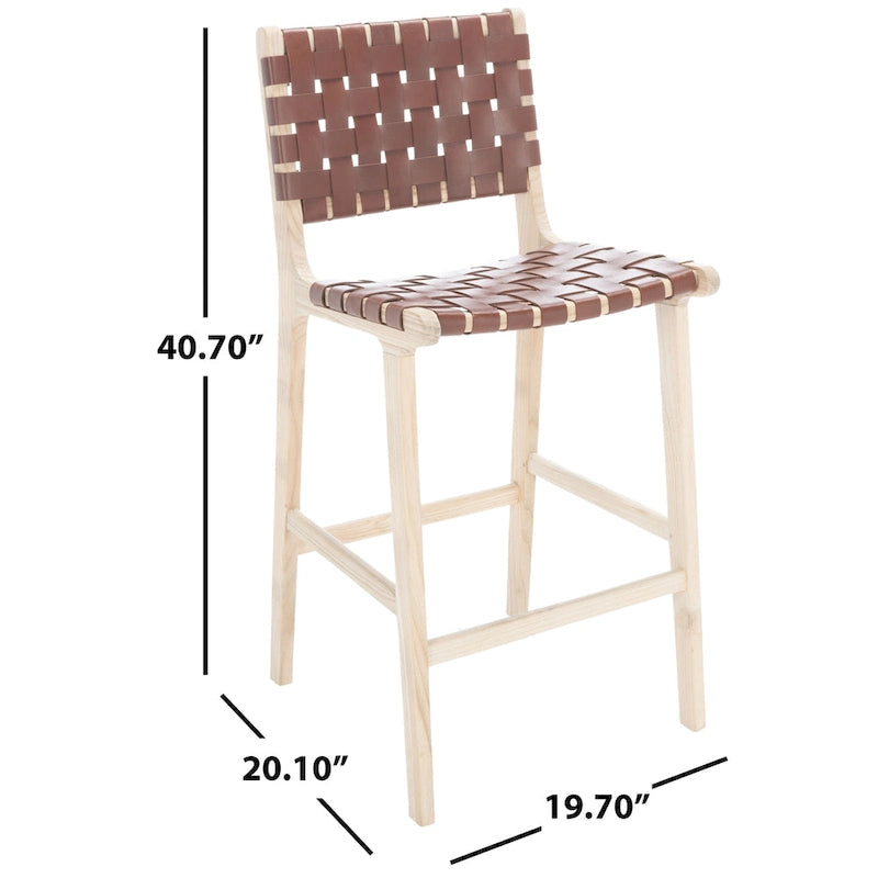 27-inch Woven Counter Stool - 19.7 x 20.1 x 40.7 - 20Wx20Dx41H