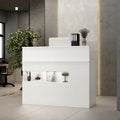 Modern Reception Desk Front Counter Table w/ Decor Light by 