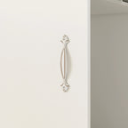 Modern Reception Desk with Decorative Light, Lockable Drawers and Storage