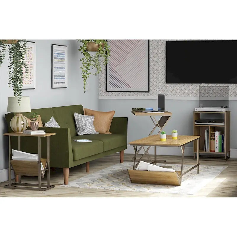 Upholstered Wingback Bed Frame, Queen Size, Linen Fabric Headboard, Multiple Colors