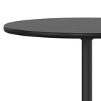 24" Round Wood Cocktail Table with Adjustable Column Heights (30" and 42")