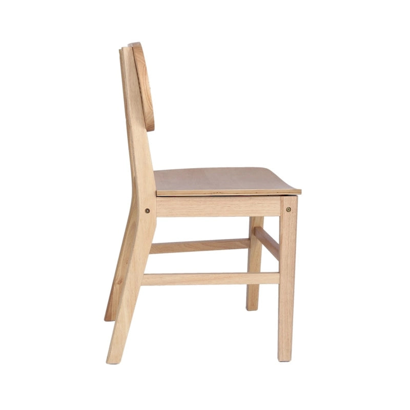Rattan Back Dining Chair, Solid Wood Frame, Multiple Colors
