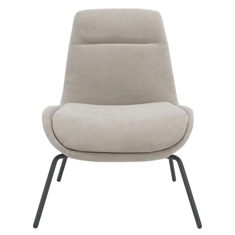 Velvet Accent Chair with Metal Legs - 24W x 28D x 32H