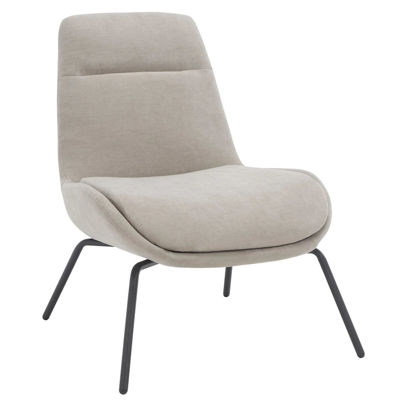 Velvet Accent Chair with Metal Legs - 24W x 28D x 32H