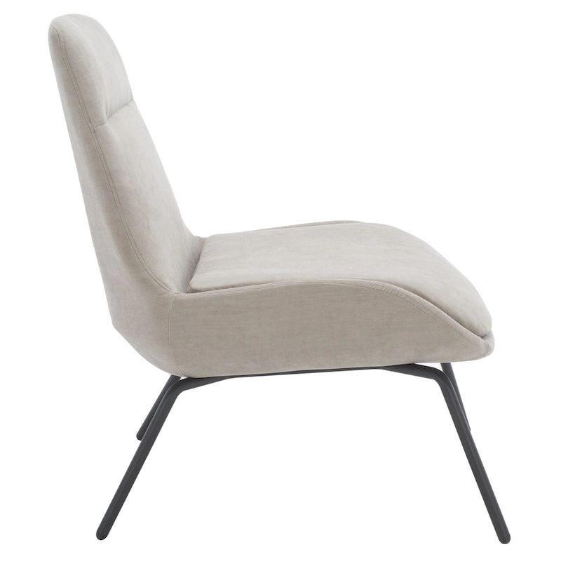 Velvet Accent Chair with Metal Legs - 24W x 28D x 32H