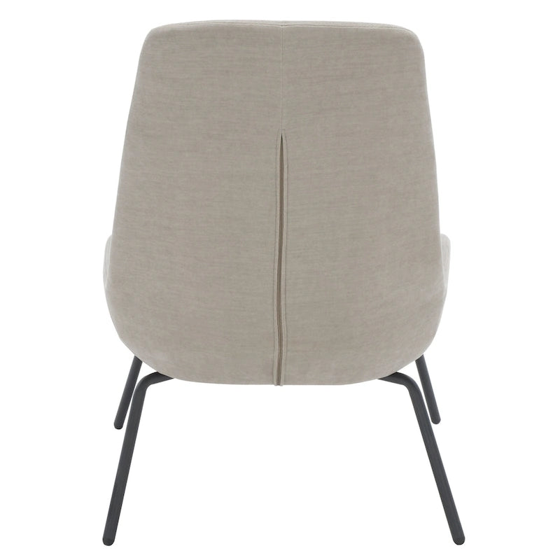 Velvet Accent Chair with Metal Legs - 24W x 28D x 32H