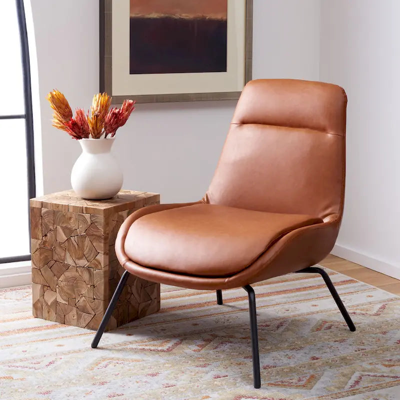 Velvet Accent Chair with Metal Legs - 24W x 28D x 32H