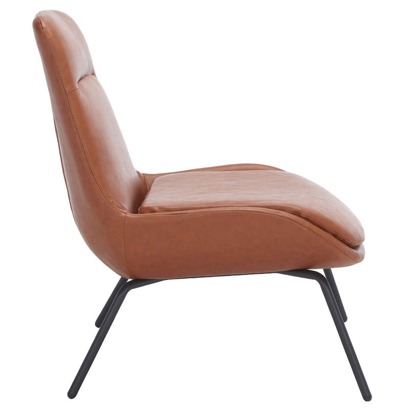 Velvet Accent Chair with Metal Legs - 24W x 28D x 32H