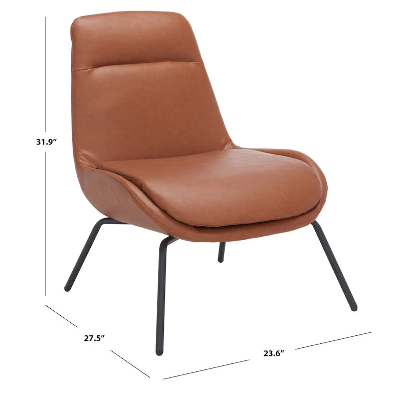 Velvet Accent Chair with Metal Legs - 24W x 28D x 32H