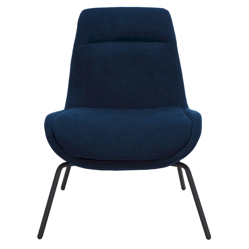 Velvet Accent Chair with Metal Legs - 24W x 28D x 32H