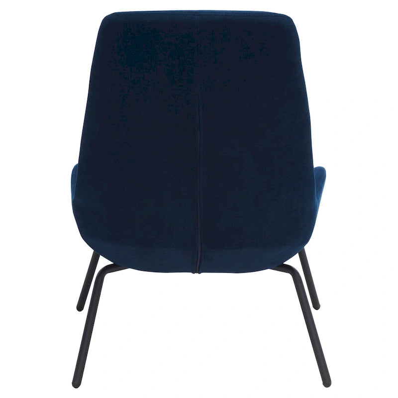 Velvet Accent Chair with Metal Legs - 24W x 28D x 32H