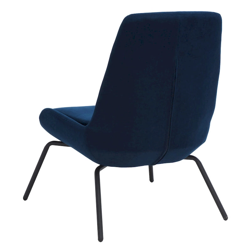 Velvet Accent Chair with Metal Legs - 24W x 28D x 32H